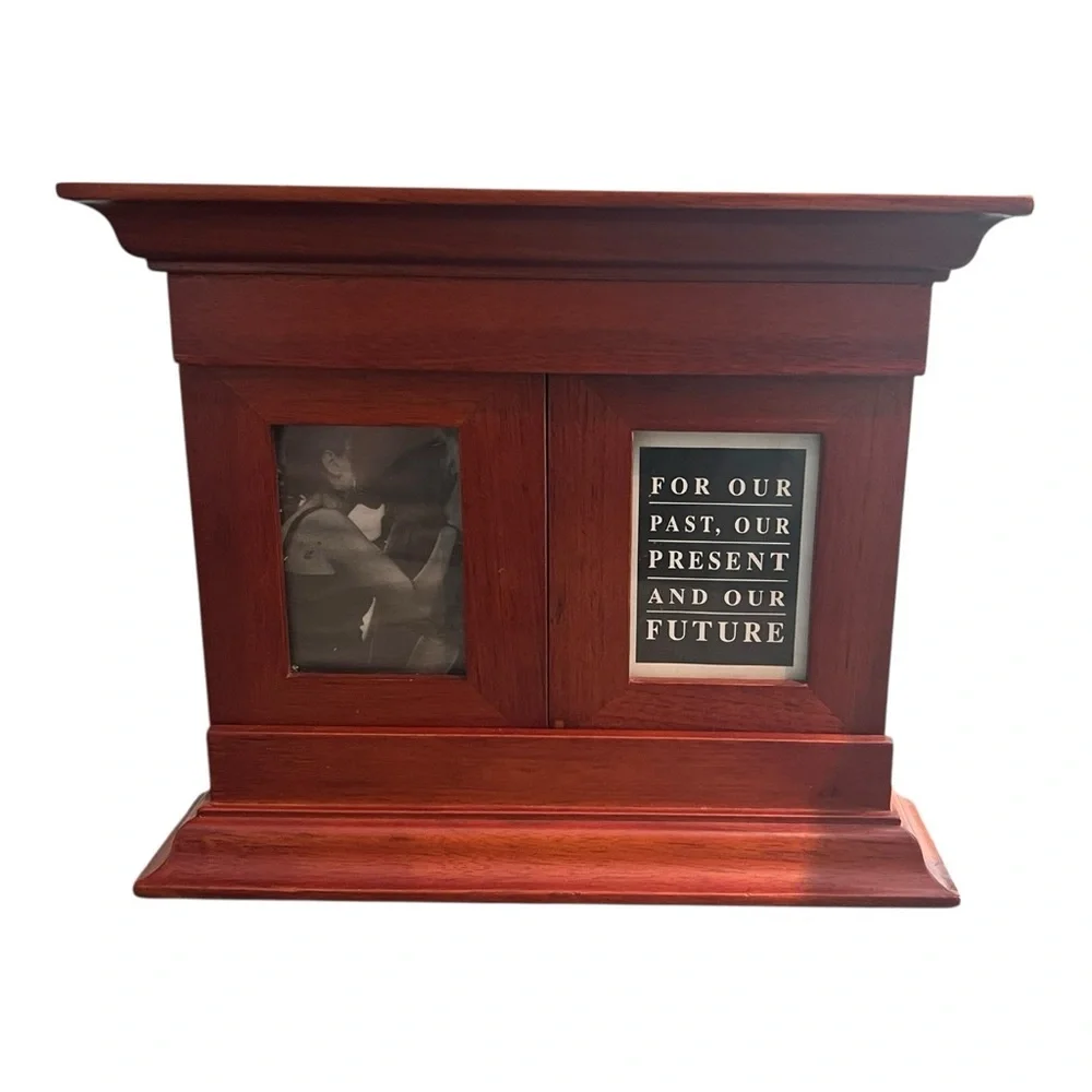 Wood Triple Photo Frame
